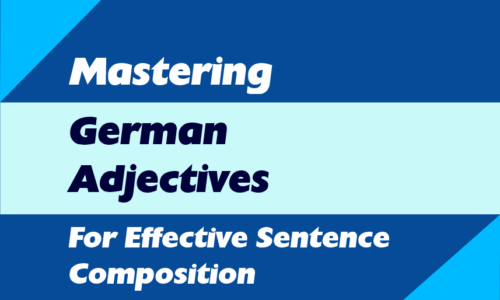 German Adjectives