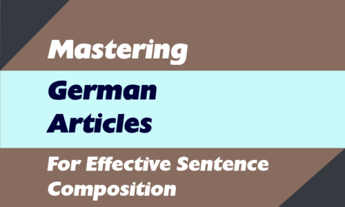 German Articles