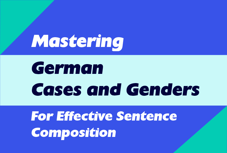 German cases and genders